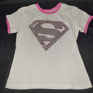 DC Comics Medium Rhinestone Superman T-shirt